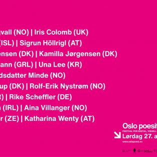 STAY STILL SO YOU DON’T HURT By Nina Rapi @ Oslo Poesifilm International Festival